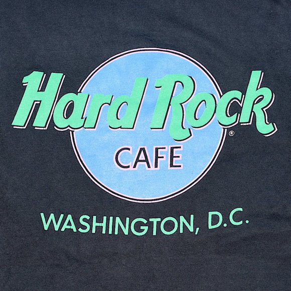 Vintage 90s Hard Rock Café Washington, D.C., T-Shirt - Picture 2 of 7